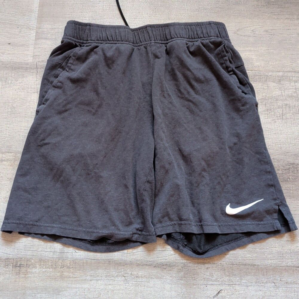 Nike Dri-FIT Mens Black Athletic Training Shorts Size Small S Pockets Drawstring